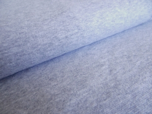 Dresówka pętelka gładka melanż szary - 5m 