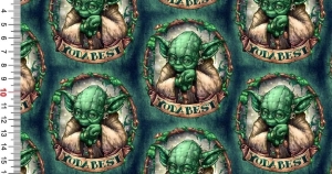 Dresówka pętelka druk cyfrowy yoda best