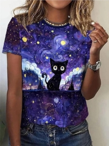 Jersey druk cyfrowy kotek - panel 80x180 