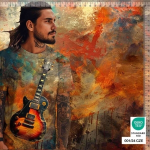 Jersey druk cyfrowy gitara - panel 80x180 