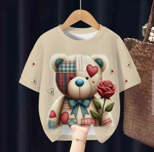 Teplákovina druk cyfrowy miś - panel 85x180 