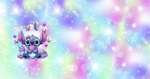 Teplákovina druk cyfrowy stich lizak - panel 85x180