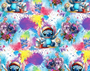 Dresówka pętelka druk cyfrowy stich malarz 