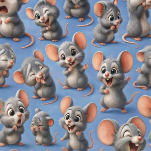 Jersey  druk cyfrowy myszki