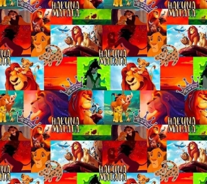 Dresówka pętelka druk cyfrowy hakuna 