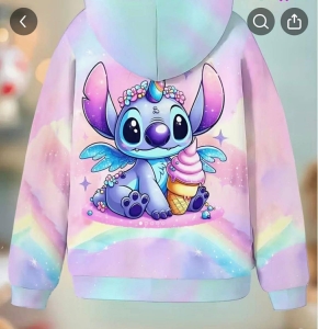 Teplákovina druk cyfrowy stich i lody - panel 85x180 