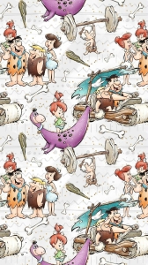 Dresówka pętelka druk  jaskiniowcy 