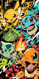 Dresówka pętelka druk cyfrowy pokemon 