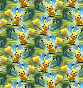 Dresówka pętelka druk cyfrowy pika