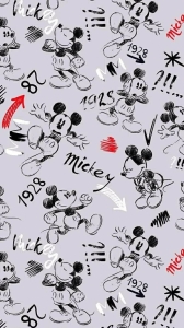 Jersey  druk cyfrowy myszka szare tło